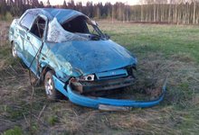 В Котельничском районе опрокинулся ВАЗ: водитель получил травмы