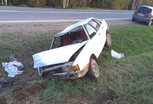 В Сунском районе  опрокинулся пьяный водитель на «Ауди»