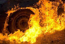 За сутки огонь в Кировской области уничтожил три автомобиля