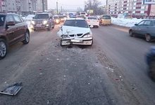 На Ленина водитель «девятки» протаранил «Рено Меган»