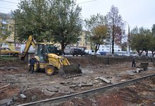 На строящейся парковке Комсомольской площади появилось освещение