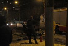 На Ленина загорелась «девятка» 