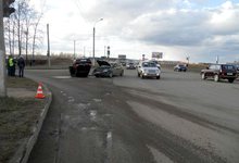 На Дзержинского водитель «Ниссана» протаранил «Шевроле»