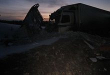 Под Омутнинском «Газель» врезалась в фуру: есть пострадавшие