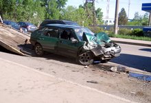 Авария на Октябрьском проспекте привела к большой пробке