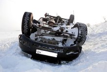 В Уржумском районе перевернулся УАЗ-Патриот