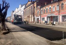 На Спасской укладывают новый асфальт