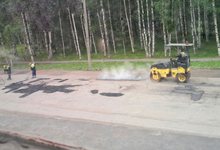 В Коминтерне начали ремонтировать улицу Павла Корчагина