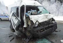 «Фиат» на трассе «Вятка» врезался в КАМаз: двое травмированы