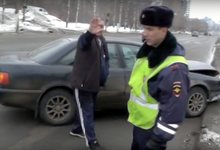 Водитель «Ауди» протаранил «семерку» и свалил вину на трезвого водителя