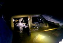 Появилось видео с места погружения УАЗика в Малмыжском районе под лед 