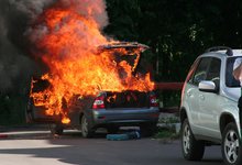 В Кировской области сгорели два автомобиля