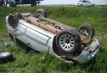  За один день в Кировской области три машины улетели в кювет 