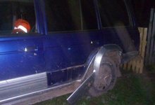 В Белохолуницком районе пьяный водитель «Ниссана» уценил машину и бетонный столб