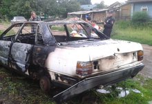 В Котельниче дети сожгли «Ауди-100»