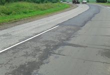 К приему гостей готовы: асфальт до Башарово положили на разметку